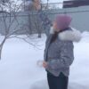 Иванова Настя заботится о пернатых зимой